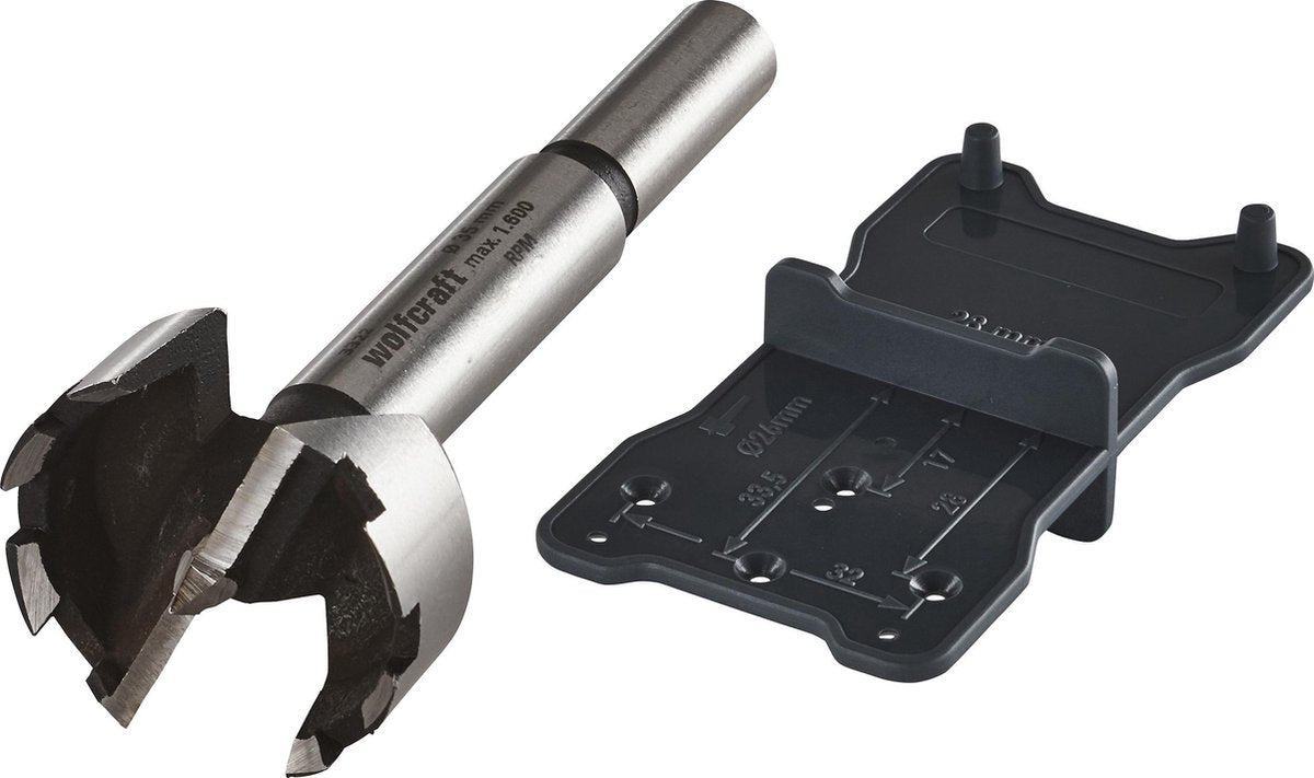 Wolfcraft Wolfcraft en 2 parties Drill Bitset Forstner Black
