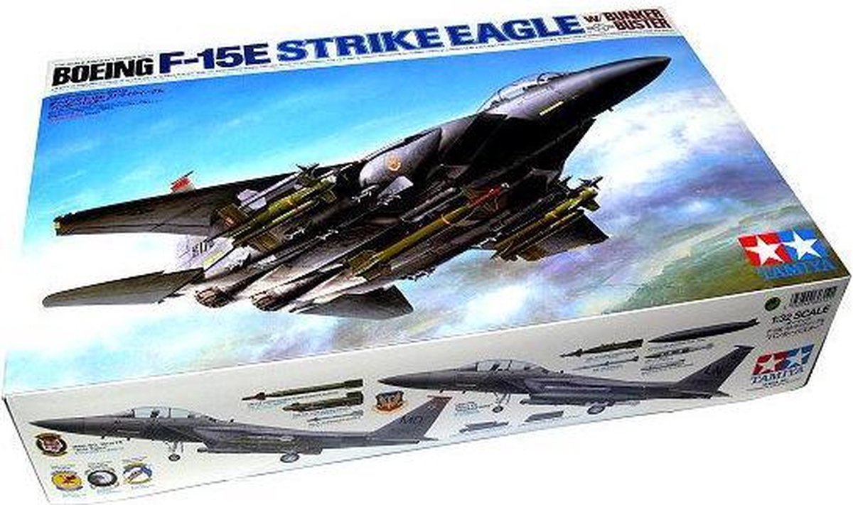 Tamiya maquette avion - 60312 boeing f-15e bunker buster strike eagle plastique - 1:32 - maquette