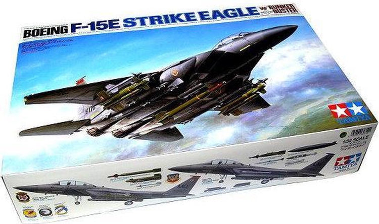 Tamiya maquette avion - 60312 boeing f-15e bunker buster strike eagle plastique - 1:32 - maquette
