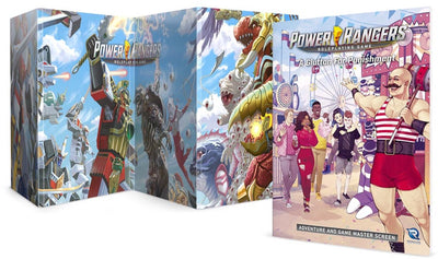 Renegade game studios power rangers : rpg - écran principal du jeu d'aventure glutton for punition - jeu de rôle - anglais -