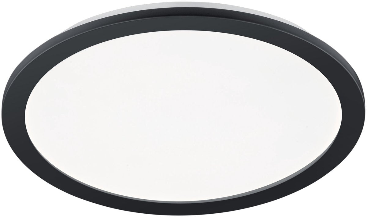 Rl live your light reality camillus - plafonnier - salle de bain - noir - d40 cm - step dim