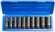 Jeu de douilles à chocs longues Asta Satra - 10 pièces - 1 2 connexions - 10 à 24 mm - douilles à chocs - jeu de douilles - asta