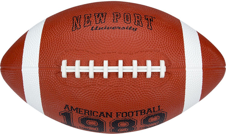 Ballon de football américain New Port - moyen - marron - caoutchouc butyle - env. 26 cm