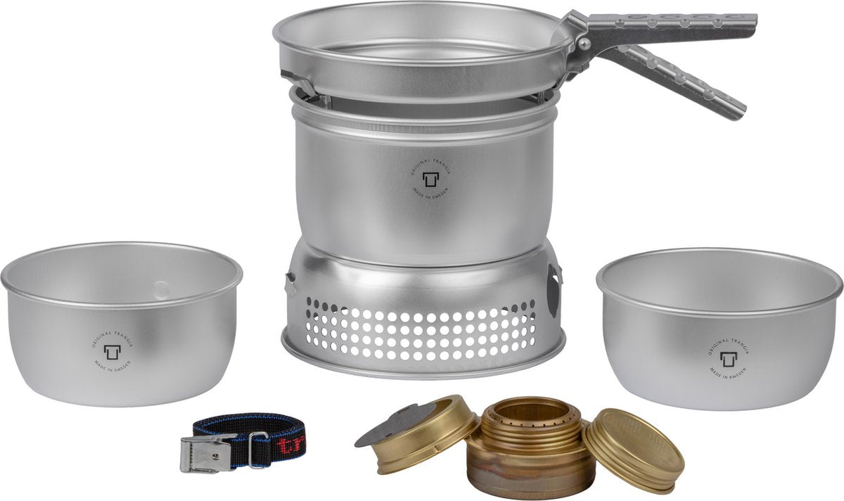 Trangia Stove 27-1 ul Ensemble de cuisine de camping ultra léger Spirit 18,5 x 10 cm