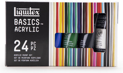 Liquitex basics ensemble de meilleures ventes de peinture acrylique - 24 tubes 22ml