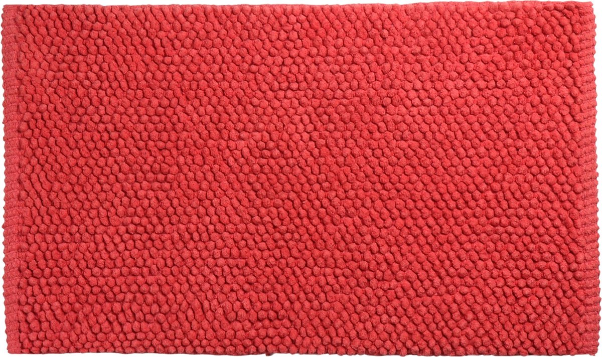 Tapis de bain Differnz popcorn 50x80cm corail