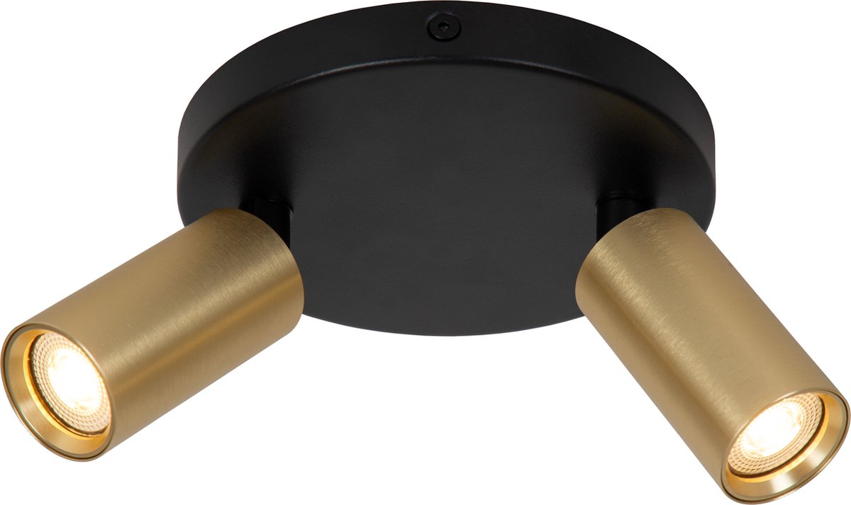 Lucide ritmo - spot de plafond (plafonnier) - ø 15 cm - 2xgu10 (mr11) - laiton doré mat