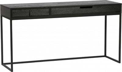 Bureau Woood silas - frêne - nuit noire - 75x140x44