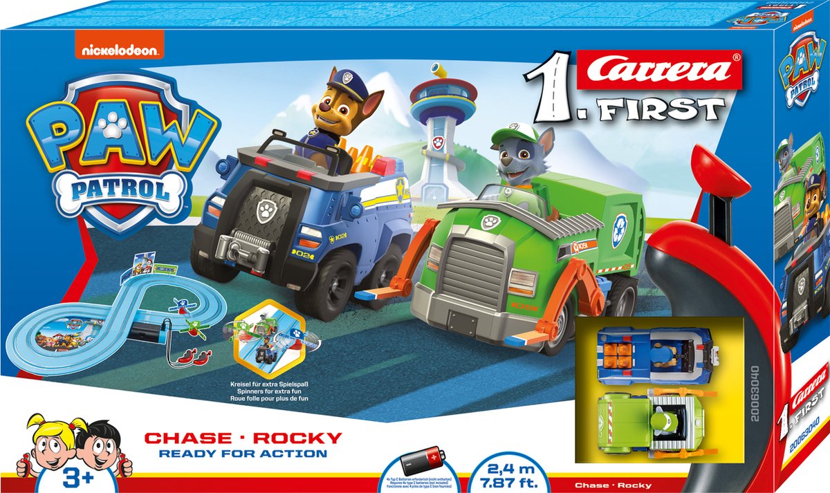 Carrera First Racebaan - Paw Patrol «Ready for Action»