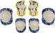 Nijdam set de protection skate - exclusif space x - enfants - bleu - taille m