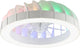 Brilliant fanora - ventilateur de plafond - avec éclairage - LED 30w - 2700k-6500k - dimmable - blanc - très silencieux
