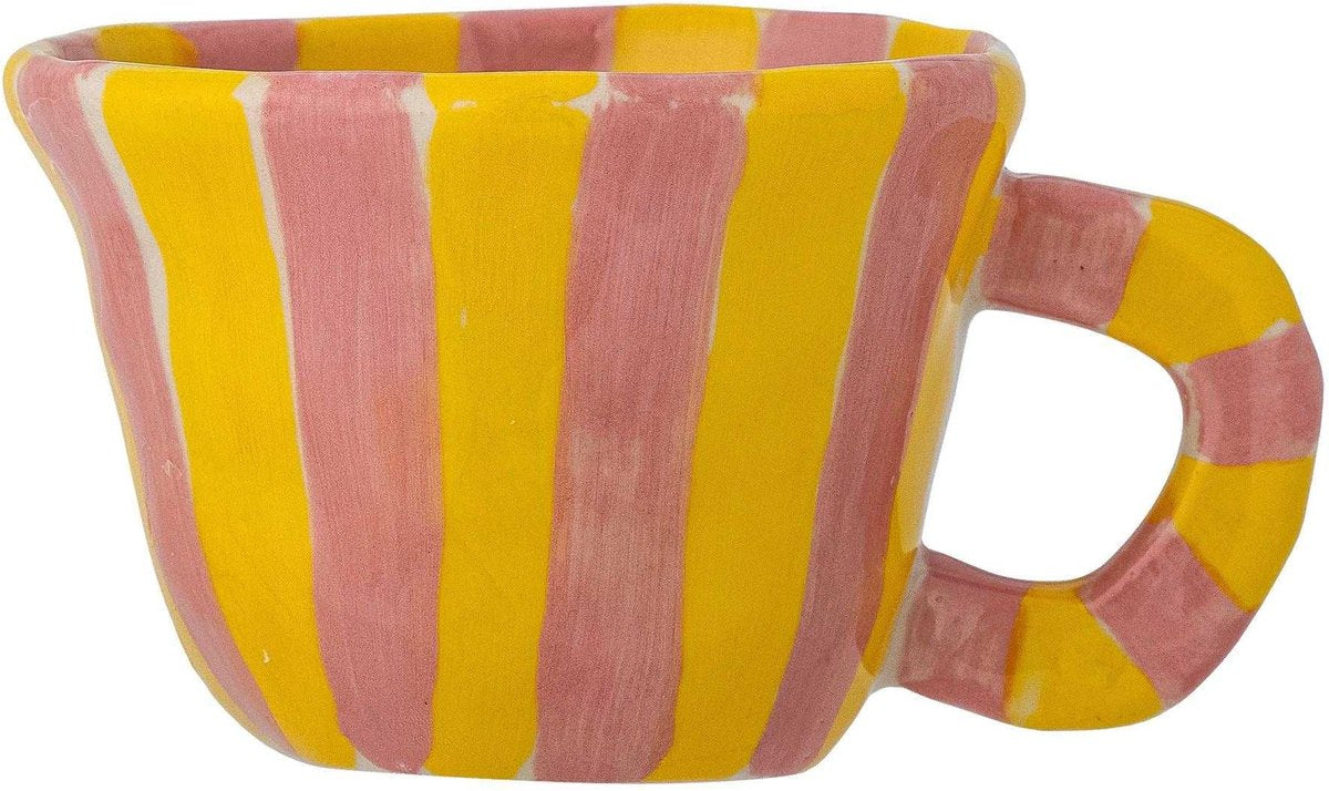 Bloomingville mini tasse nini faïence rose jaune - 110ml