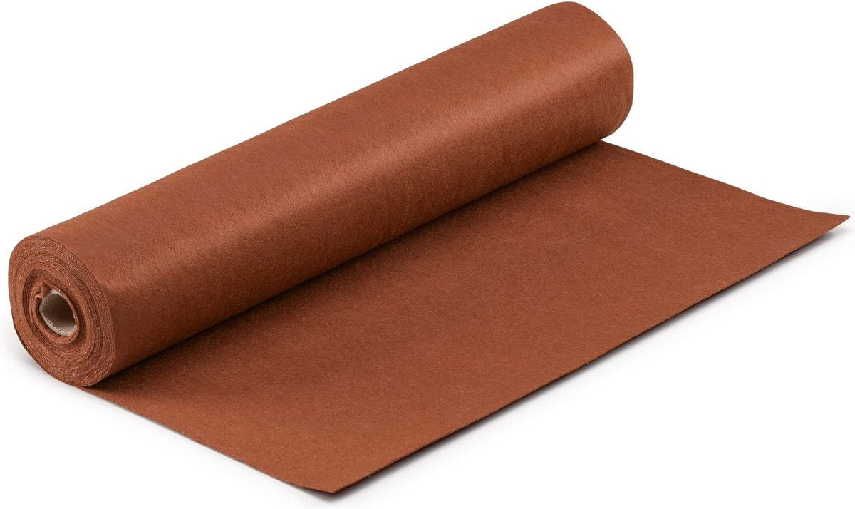Vaessen creative feutre en rouleau - marron - 1 mm - 45 cm x 5 m