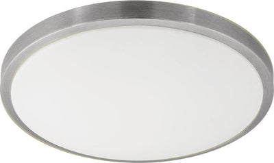 Eglo competa 1 - applique plafonnier - 1 lumière - ø 430mm. - blanc, nickel mat