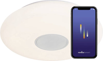 Nordlux djay 40-plafonnier-smart-2700 6500k+rgb-ip54-blanc