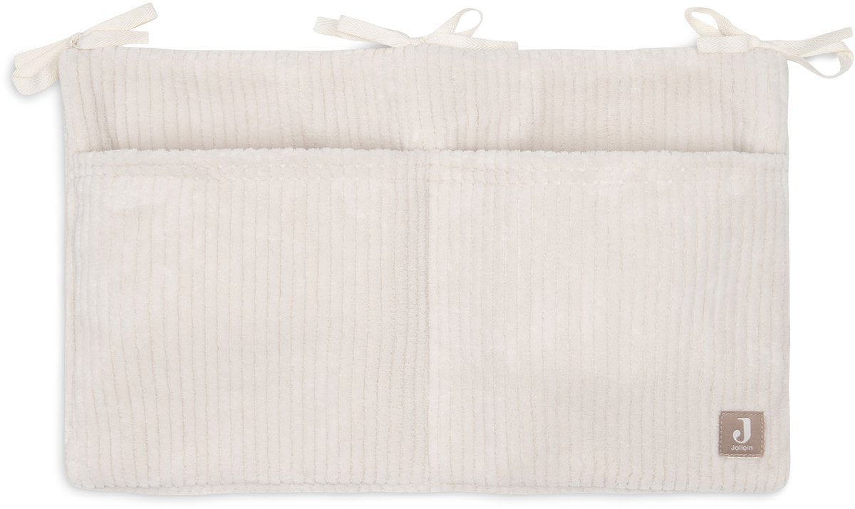 Organisateur de sac boîte Jollein - 49x30cm - côtes nuageuses - flocons d'avoine - sac de rangement boîte