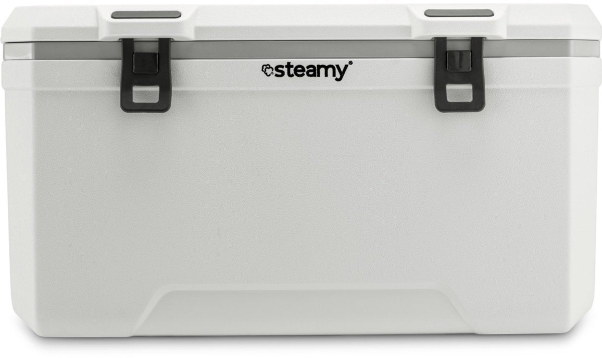 Steamy marine 120 - grande glacière - spécialement pour le bateau - 120 litres - blanche