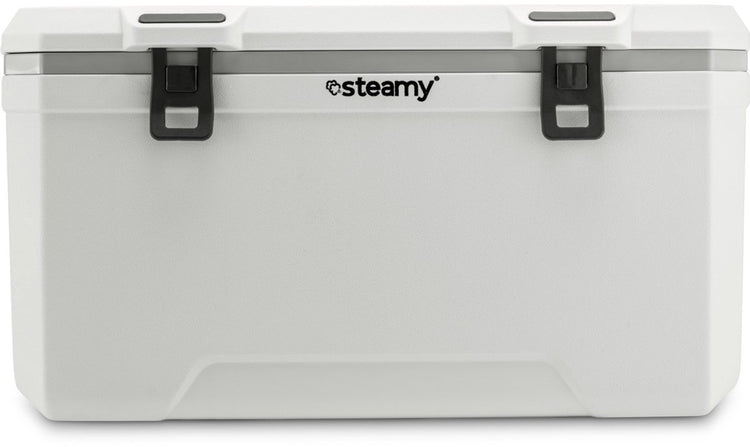 Steamy marine 120 - grande glacière - spécialement pour le bateau - 120 litres - blanche