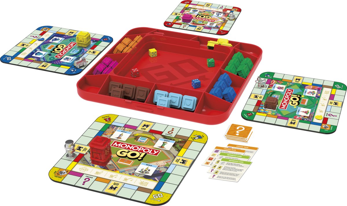 Jeu de société Hasbro Monopoly Go - Jeu familial - Éducatif - 2-4 joueurs.