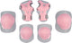 Nijdam set de protection skate enfants - rose béton - rose gris - m