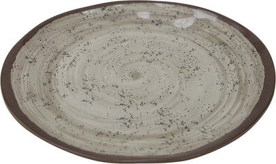 Bo-camp - assiette plate - halo - 4 pièces - mélamine - beige