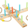 Petit pied anneaux en bois du jeu actif