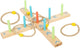 Petit pied anneaux en bois du jeu actif