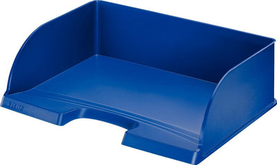 Corbeille à courrier Leitz plus jumbo - A4 horizontal - bleu