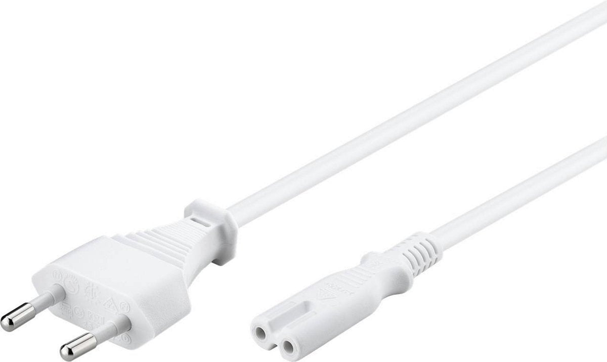 Câble d'alimentation Scanpart c7 2 mètres - avec fiche - adapté aux équipements périphériques - blanc - universel