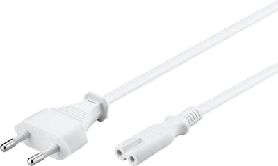 Câble d'alimentation Scanpart c7 2 mètres - avec fiche - adapté aux équipements périphériques - blanc - universel