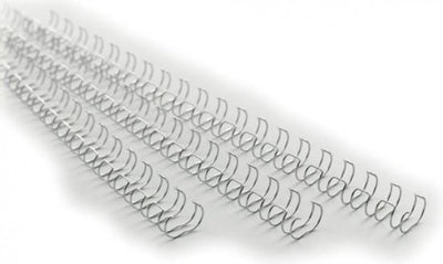 Reliure à dos wirebind 21 gbc métal 12mm argent capacité 105 feuilles
