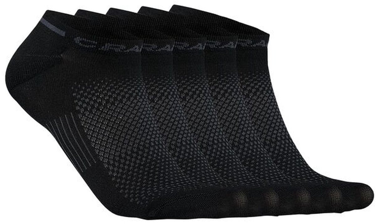 Craft active Shaftless sock lot de 5 chaussettes de sport unisexes - noir