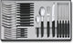 Victorinox service de couverts suisse moderne - 24 pièces - noir - acier inoxydable pp - boîte