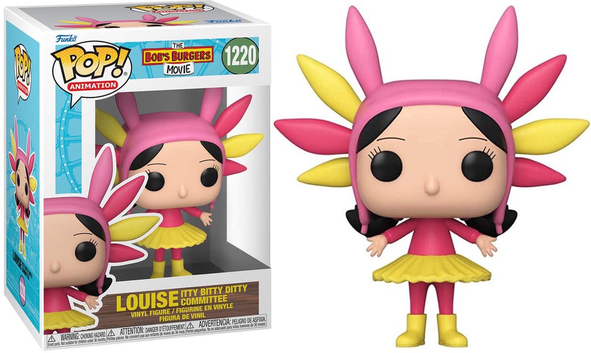 Funko le film pop burgers de Bob ! figurine en vinyle fierté louise itty bitty ditty comité 9 cm