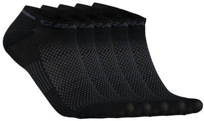 Craft active Shaftless sock lot de 5 chaussettes de sport unisexes - noir