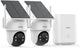 Kit classique Aosu solarcam d1 - 2 caméras de sécurité avec résolution 2k - Suivi AI avec vue à 360°