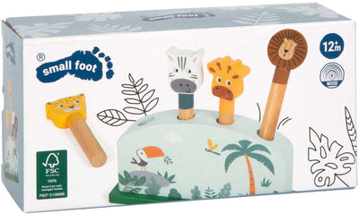 Small foot - jeu en bois en forme d'animal safari fsc
