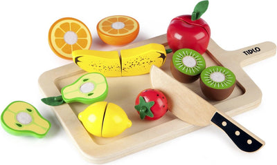 Tidlo Wooden Cutting Window Play Set, 16dlg.