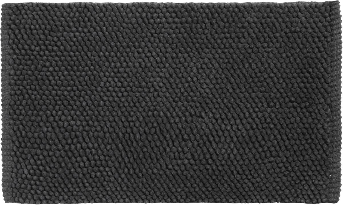 Tapis de bain Differnz popcorn 50x80cm noir