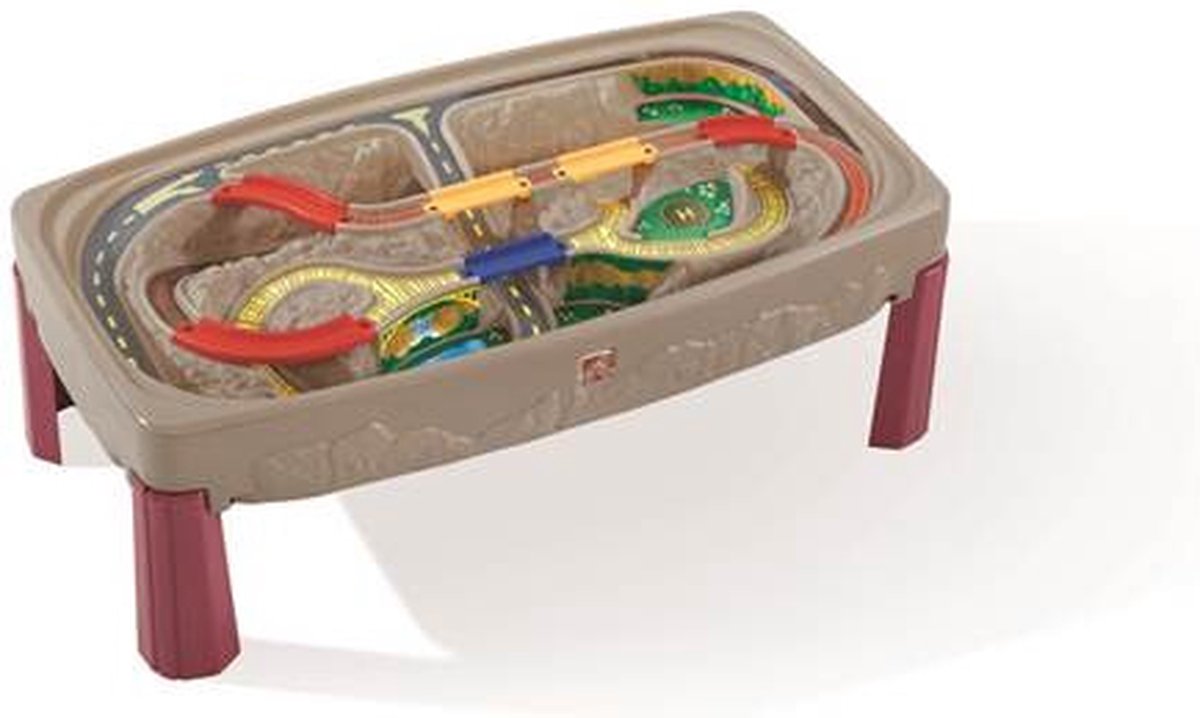 Table de train de luxe Grand Canyon Step2 avec rail, accessoires de train - table de jeu en plastique