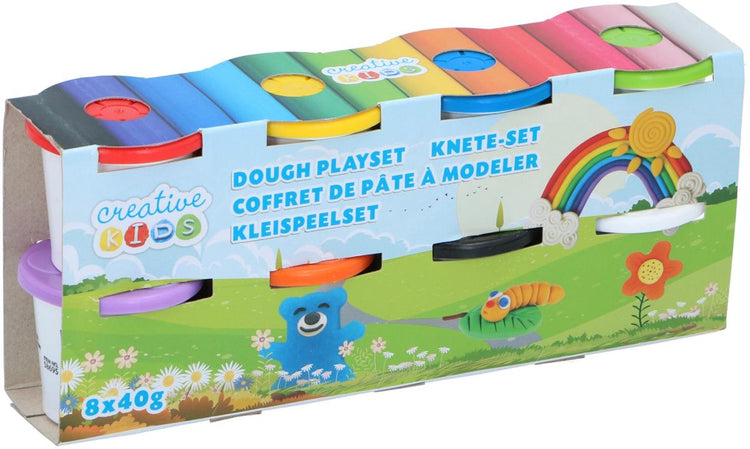 Ensemble d’argile créatif pour enfants - 8x40g - ensemble de jeux d’argile pour enfants - ensemble d’argile à modeler