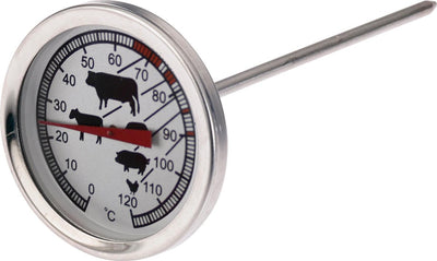 Thermomètre à rôtir Westmark, avec symboles pour une bonne lisibilité, acier inoxydable, rouge argenté, 12692270