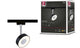 Paulmann urail rail spot cercle 200lm 5w 2700k dimmable 230v noir mat