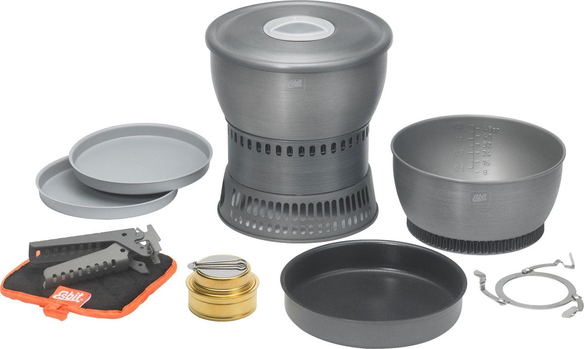Réchaud d'extérieur Esbit 2350 ml - sac de rangement - aluminium antiadhésif