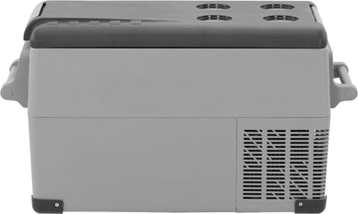Glacière électrique à compresseur double compartiment Steamy-e - 30 litres - 12v et 230v - pour voiture et camping - grise