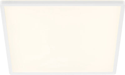 Plafonnier slim Briloner - LED - rétroéclairage - 22w - 42x42cm - blanc