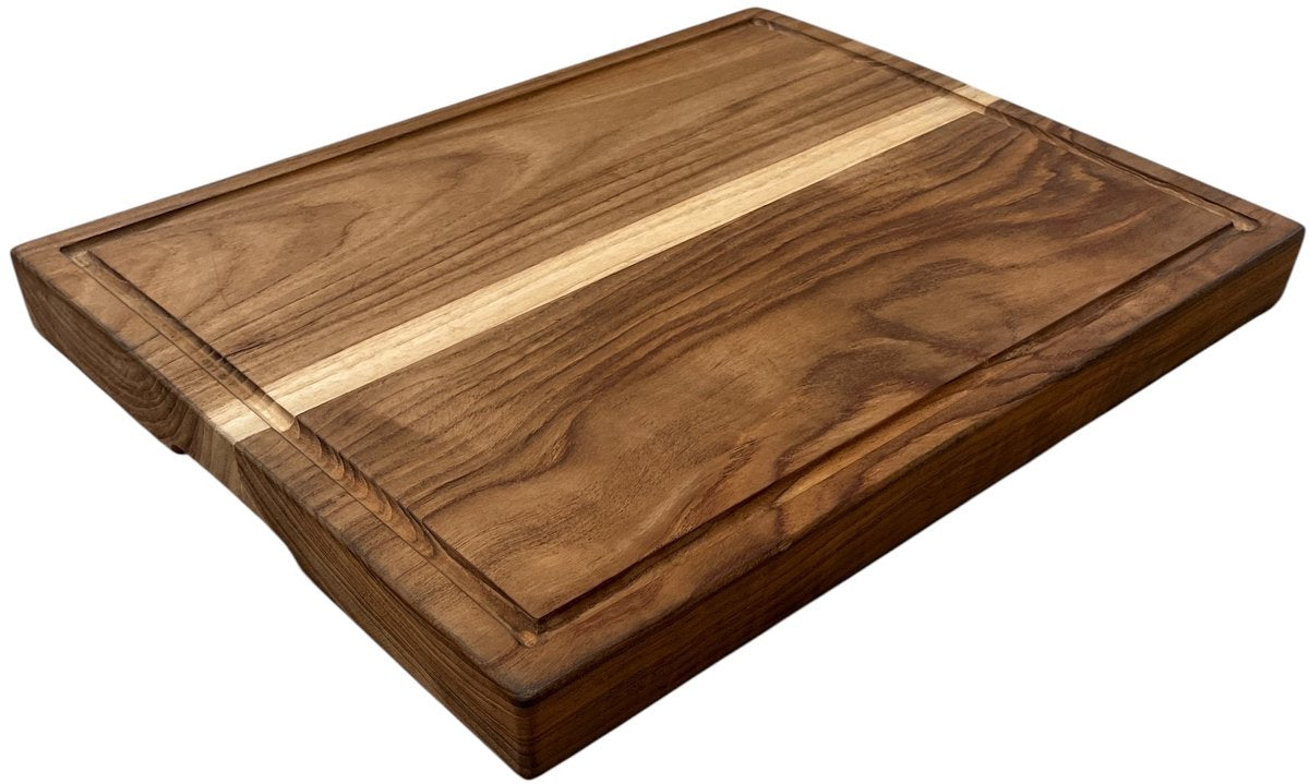 Planche à découper culinaire de base - bois de teck - certifié FSC Flegt - durable - 45 x 35 x 4 cm