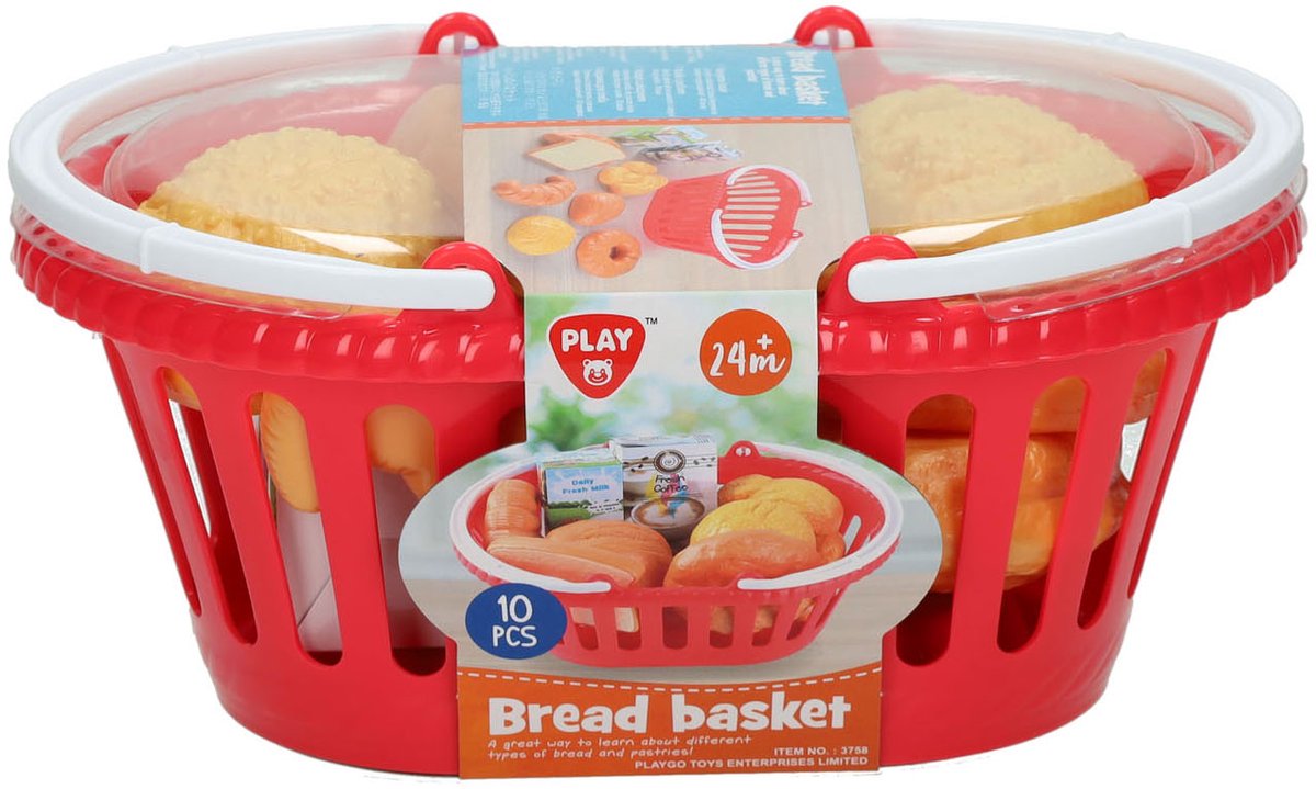 Panier de jeu avec du pain, 10 pcs.