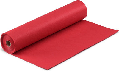 Vaessen creative feutre en rouleau - rouge - 1 mm - 45 cm x 5 m