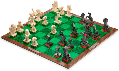 Noble Collection Minecraft Chess Set: Overworld Heroes Vs. Hostile